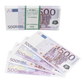 Деньги для выкупа, 500 Евро, 16*7 см, 98 шт.